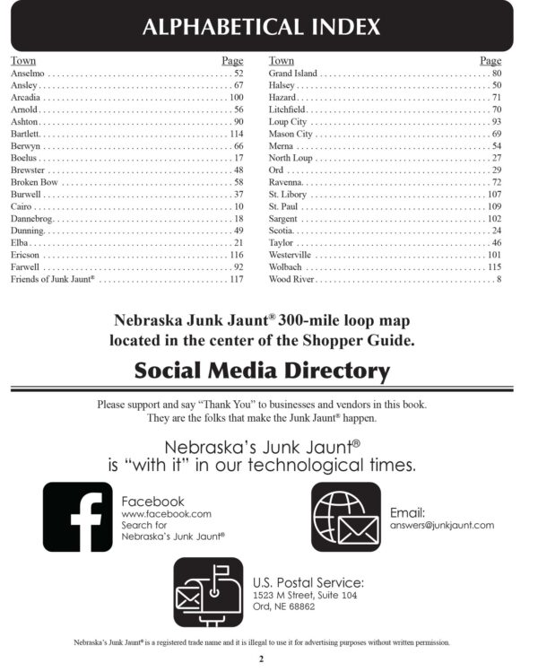 **DIGITAL DOWNLOAD** Junk Jaunt Shopper Guide 2025 - Image 2